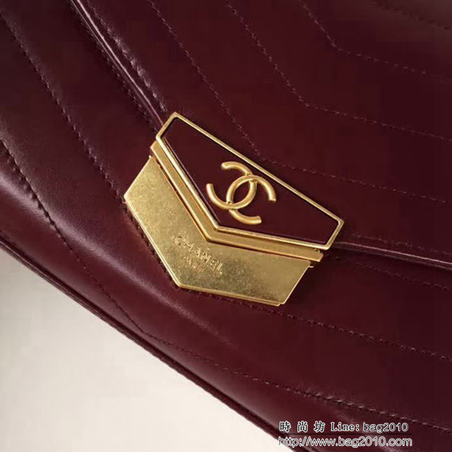 香奈兒CHANEL新品Chanel2018最新火爆款 復古設計小牛皮單肩斜跨包 DSC1111